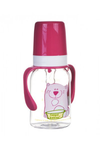 Бутылочка Canpol babies Цветная ферма с ручками, для кормления, пластик, соска силикон, 120 мл